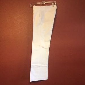 J. Crew White City Fit Wide Leg Pants